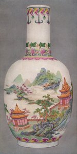 Porcelain Bottle in the Ku Yueh Hsuan Style, Ch