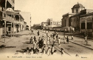 Port-Said. - Lesseps Street. - LL., c1918-c1939