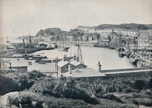 Portmadoc - The Harbour and the Town, 1895 by Unbekannt