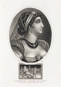 Portrait of Cleopatra with a Scene Depicting Her Accession to the Throne of Egypt by Unbekannt