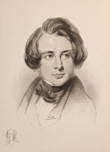Portrait of Charles Dickens. Sketch of Dickens