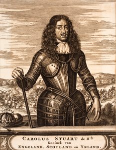 Portrait of Charles II of England 1630-1685 From: Schauplatz des Krieges, 1675 by Unbekannt