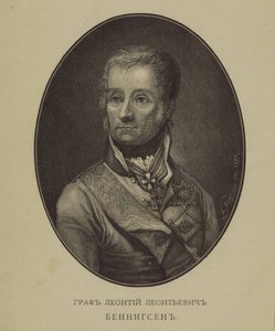 Portrait of Count Levin Leonty August Theophil von Bennigsen 1745-1826 by Unbekannt
