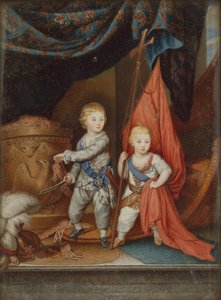 Portrait of Grand Dukes Alexander Pavlovich and Constantine Pavlovich as Children