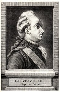 Portrait of Gustav III of Sweden by Unbekannt