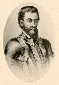 Portrait of Hernando De Soto, showing Spanish Armour of the 16th century by Unbekannt