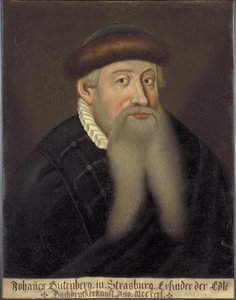 Portrait of Johannes Gutenberg by Unbekannt