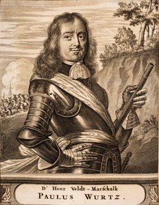 Portrait of Paul Würtz 1612-1676 From: Schauplatz des Krieges by Unbekannt