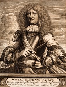 Portrait of Prince Walrad of Nassau-Usingen, From: Schauplatz des Krieges by Unbekannt