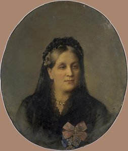 Portrait of Princess Maria Alexandrovna Dolgorukaya, née Apraxina 1816-1892, Second Half of the 19th Century by Unbekannt