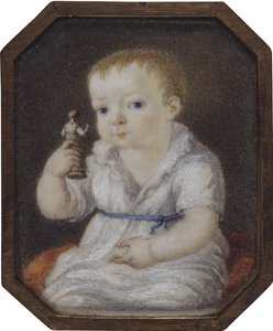 Portrait of Sergey Ivanovich Volkov as child, ca 1808