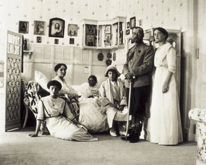 Portrait of Tsar Nicholas II with his family