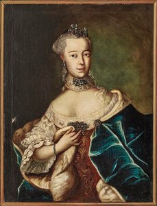 Portrait of Friederike Caroline von Sachsen-Coburg-Saalfeld, Margravine of..., 18th century