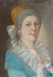 Portrait of a Woman with a Pearl Necklace by Unbekannt