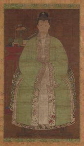 Portrait of a Woman in Green by Unbekannt