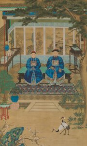 Portrait of an Imperial Censor and His Wife, late 18th-early 19th century
