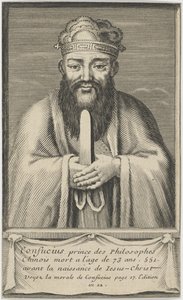 Portrait of the Chinese Thinker and Social Philosopher Confucius