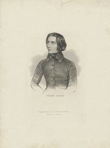 Portrait of the Composer Franz Liszt by Unbekannt