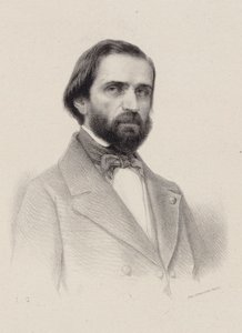 Portrait of the Composer Giuseppe Verdi by Unbekannt