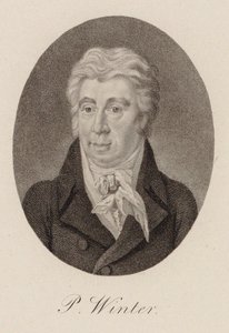 Portrait of the Composer Peter von Winter 1754-1825, ca 1825 by Unbekannt
