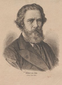 Portrait of the Artist Mihály Zichy 1827-1906, 1877 by Unbekannt