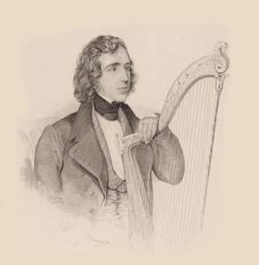 Portrait of the harpist and composer Elias Parish Alvars 1808-1849, 1830 by Unbekannt