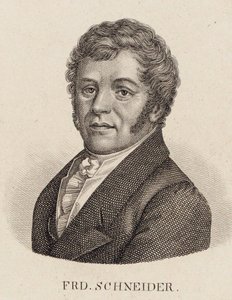 Portrait of the Organist and Composer Friedrich Schneider by Unbekannt