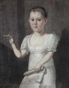 Portrait of the Poet Mikhail Lermontov 1814-1841 as Child, 1817-1818