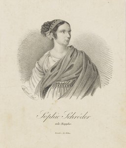 Portrait of the Singer and Actress Sophie Schröder as Sappho