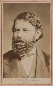 Portrait of the Violinist and Composer Joseph Joachim 1831-1907, 1870s by Unbekannt