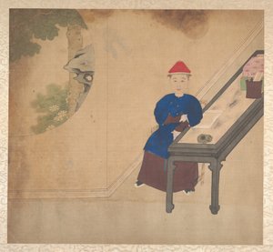 Portraits of members of a Manchu family