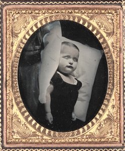 Post-Mortem on Pillow, Vertical, c. 1850