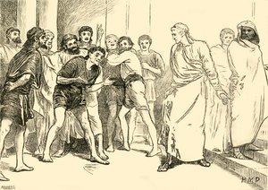 Posthumius in the Theatre at Tarentum, 1890 by Unbekannt