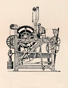 Power Loom Side View, 1836 by Unbekannt