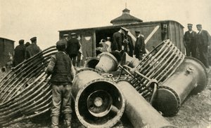 Preparing for the Evacuation of Warsaw, First World War, 1915 by Unbekannt
