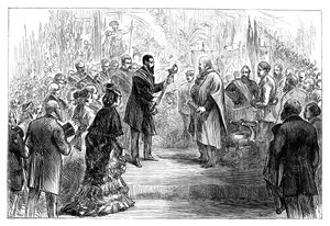Presentation of a Sword to Giuseppe Garibaldi at the Crystal Palace, 1864, Late 19th Century by Unbekannt