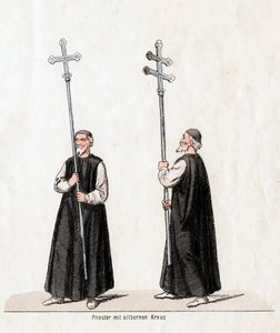 Priest with Silver Cross, Costume Design for Shakespeare