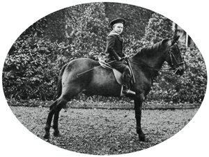 Prince Albert Windsor at Age Six, Sitting on a Horse by Unbekannt