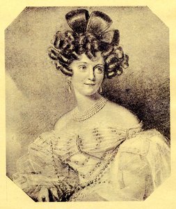 Princess Carolyne zu Sayn-Wittgenstein, née Iwanowska 1819-1887, 1840s by Unbekannt