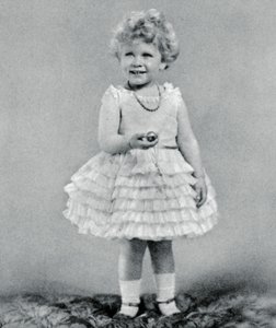 Princess Elizabeth aged two in 1928 by Unbekannt