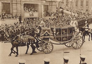 Princess Elizabeth and her cousin Lord Lascelles with the Princess Royal