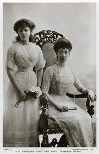 Princess Maud and the Princess Royal, c1907-c1910