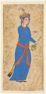 Princess with Wine Bottle and Cup (recto)