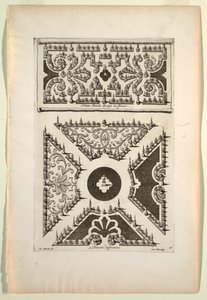 Print, Flat Band of Flowers (Five Different Variations) by Unbekannt