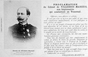 Proclamation by Colonel Villebois-Mareuil by Unbekannt