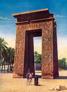 Propylon of the Third Ptolemy at Karnak, Egypt by Unbekannt