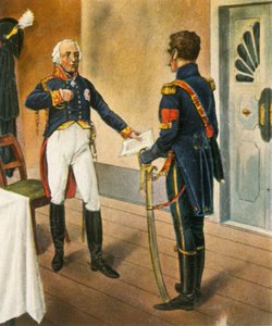 Prussian General Courbière, Commandant of Graudenz, and French Envoy Savary, 1807, 1936
