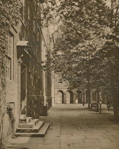 Pump Court in its Summer Garment of Leaves and Sunlight