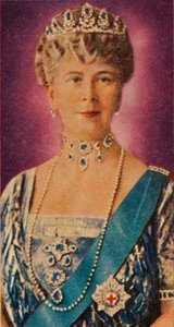 Queen Mary, consort of King George V, in court dress by Unbekannt