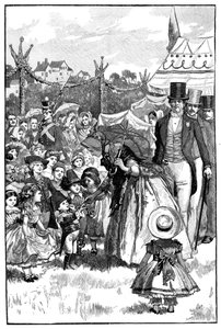 Queen Victoria and Prince Albert at a Fete, Coburg, Germany by Unbekannt